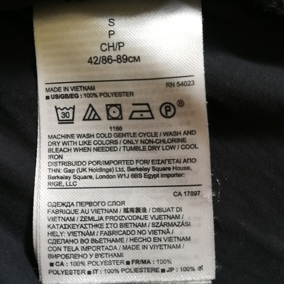 Black satin peplum top BR - Picture 6 of 6